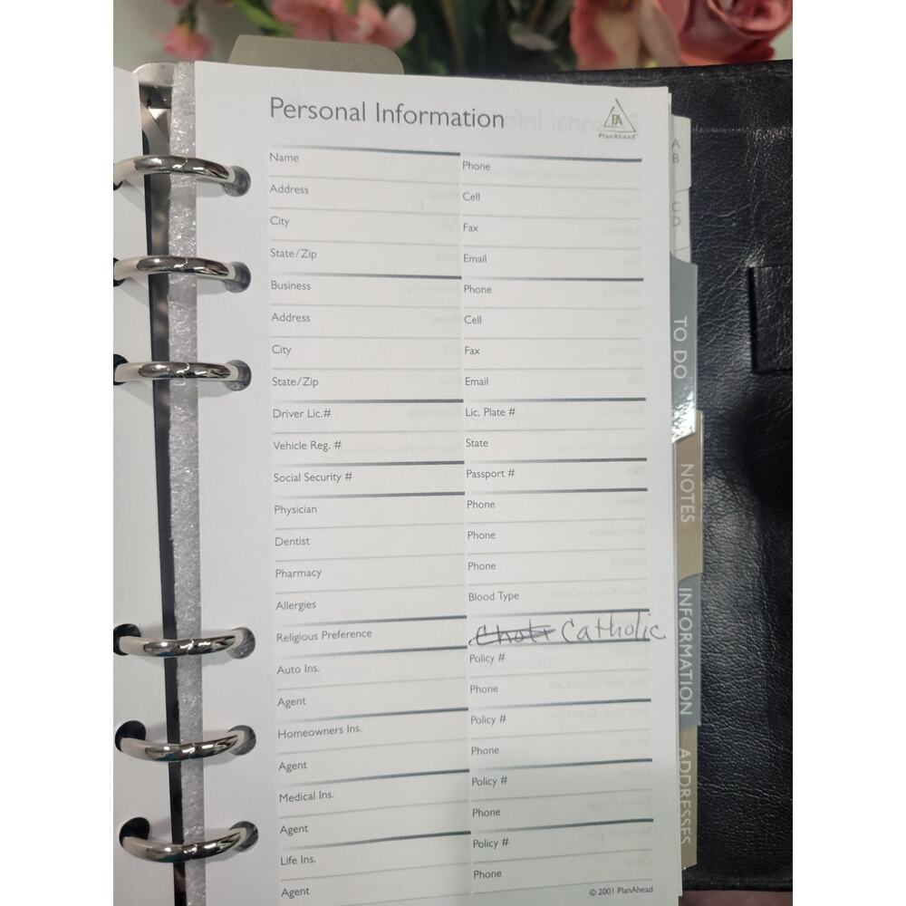 B6 SNAP AGENDA Planner NOTES CALCULATOR, PHONE #S important agency contacts ++ - Picture 5 of 16